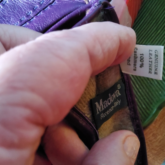 Real Italian Leather Gloves Size 8 - Picture 8 of 9